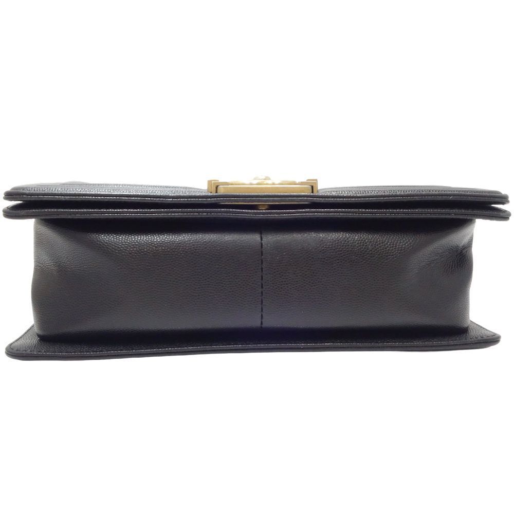 Chanel Chain Shoulder Bag Boy Caviar #132918C58B - Picture 4 of 9